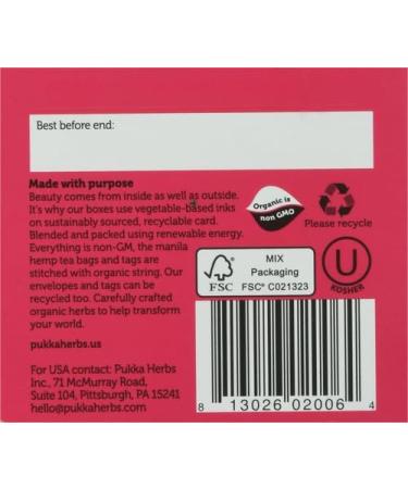 Pukka Herbs - Organic Herbal Tea Elderberry & Echinacea with Elderflower - 20 Tea Bags - Buy Online on GoSupps.com