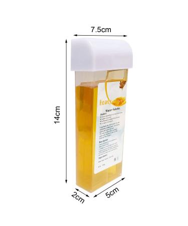 4 Honey Wax Cartridges & 200 Paper Wax Strips Set | Gentle Hair Removal & Depilation | 100ml Sugar Wax Rolls for Soft Skin - Buy Online on GoSupps.com