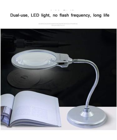 Magnifying Glasses for Hobbies Reading Magnifier Large Magnifying Glass Bracket 10X 20X Desktop Magnifying Glass with LED Giant Lens Hand Free Amplification with Light Reading Check Welding Needle R - Buy Online on GoSupps.com