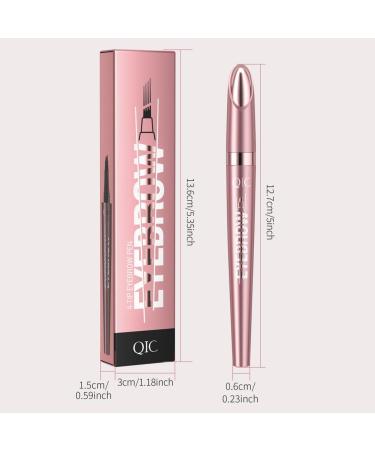 New Eyebrow Pen 3d Eyebrow Pen Waterproof Eyebrow Pen Micro Eyebrow Pen 4-Point Precision Eyebrow Pen Delicate Pen Tip As Fine As Hair Accurately Outlined With Smooth Lines Dark Coffee Color - Buy Online on GoSupps.com