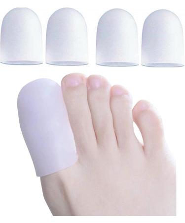 Xwanli Gel Toe Caps - Silicone Toe Protection & Cushions for Pain Relief Callus & Blister Prevention (4 Large Pieces) - Buy Online on GoSupps.com