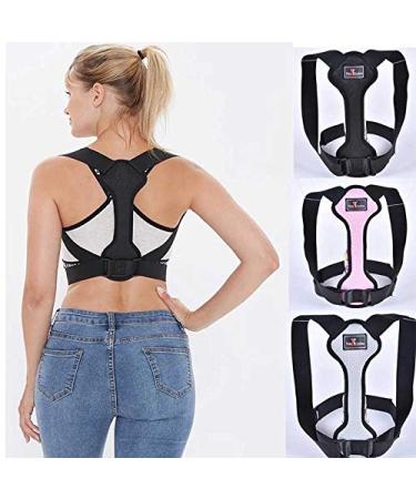 Adjustable Clavicle Support Brace for Men Women Back Posture Corrector for Bad Posture Improve Shoulder Alignment Upper Back Sup (Color : Black Size : Small-S) Handmade Full moon lofty ambition - Buy Online on GoSupps.com