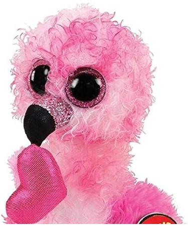 TY 2004869 Flamingo Beanie Stuffed Animal - Multicolored Heart Design - Dainty - Buy Online on GoSupps.com