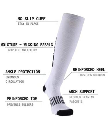 Zlyj Compression Socks for Men & Women | 20-30mmHg Knee Support for Running Sports & Football | XL - Buy Online on GoSupps.com