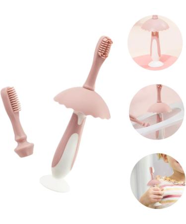 Minkissy Penguin Toothbrush Set for Kids - Soft Children's Toothbrushes for Gentle Cleaning & Gum Care - Pink Baby Toothbrushes - Buy Online on GoSupps.com