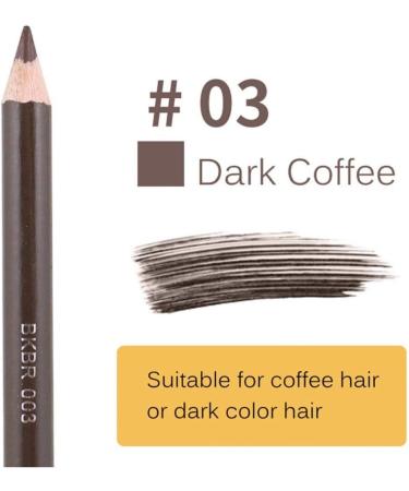 1pc Waterproof Eyebrow Pencil Double Sided Eyebrow Pencil With Brush Leopard Eyebrow Pen Smudge-proof Eye Makeup Comestic For Girl (3 Dark Brown) - Buy Online on GoSupps.com