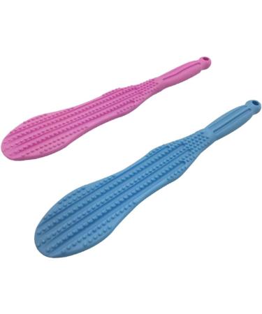 2-Pack Silicone Massage Hammer & Scraping Plate Body Massage Tool for Relaxation | 37.5cm - Blue - Buy Online on GoSupps.com