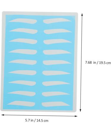 Angoily 8 pairs Eye Makeup Eyebrow Practice Tool Skin Training Brow - Buy Online on GoSupps.com