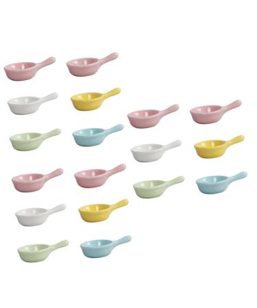 Zerodeko 18 Pcs Grill Seasoning Ketchup Dish Grilling Spices Premium Ceramic Sauce Seasoning Dishes Sauce Dish Spice Dishes for Cooking Mini Sauce Plate BBQ Sushi Vinegar Dish Ceramics 9.5X6.5CMx3pcs As Shownx3pcs