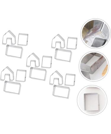 HOMSFOU 5 House Mold Christmas Pastry Mold Holiday Donut Gingerbread House Metal Fondant House Biscuit Sandwich Cutters Cake Stainless Steel Child Cookie 4.5X4CM Silver - Buy Online on GoSupps.com