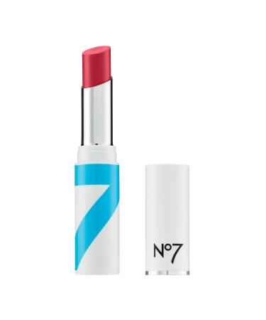 No7 HydraLuminous Lip Balm - Raspberry - Tinted Lip Balm with Hydrating Hyaluronic Acid - Lip Moisturizer with Sheer Color for Subtle Shine & Balmy Finish (2.8g)