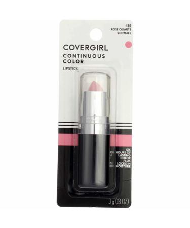 CoverGirl Continuous Color Lipstick Rose Quartz 415 0.13 oz (Pack of 4) 0.13 Ounce (Pack of 4) - Buy Online on GoSupps.com
