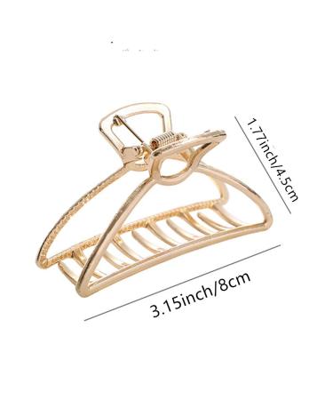 Kiddale Large Metal Hair Claw Clips - 4 Piece Set | Non-slip Hair Catch Jaw Clamp for Women and Girls | Hair Barrette for Styling and Fixing Hair - Buy Online on GoSupps.com