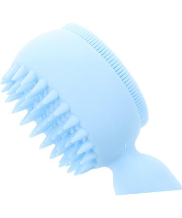 POPETPOP Silicone Face Brush Facial Exfoliator Scrubber Facial Bridges Exfoliating Facial Brush Pore Scrubber Face Scrubbers Exfoliating Face Scrubber Miss Manual Silica Gel Scrub Brush 11x5cm Sky-blue - Buy Online on GoSupps.com