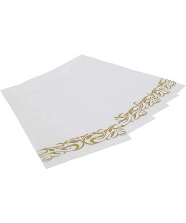 200 Pack Gold Paper Napkins Guest Towels - Premium 3-Ply Disposable Dinner Napkins for Parties, Weddings & Events - Soft, Absorbent Kitchen Napkins - Buy Online on GoSupps.com