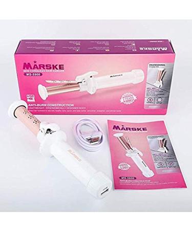Portable Cordless Curling Iron for Loose Curls | USB Rechargeable Ceramic Wand | Travel Hair Straightener & Curler | Wet & Dry Use - Buy Online on GoSupps.com