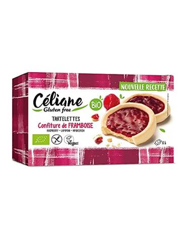 Céliane - Gluten Free Raspberry Tartlets X6 - Sold per unit