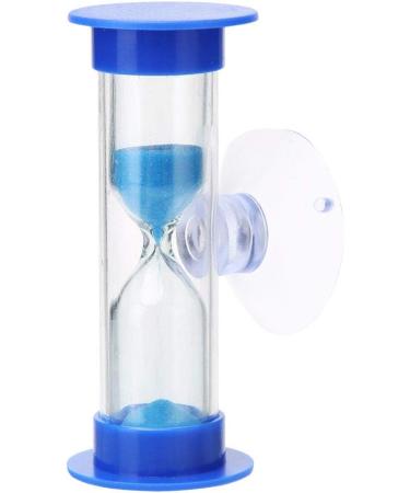Children's Toothbrush Sand Timer - 2 Min Shower & Cooking Hourglass with Suction Cup | Mini Glass Timer for Kids (Blue) - Buy Online on GoSupps.com