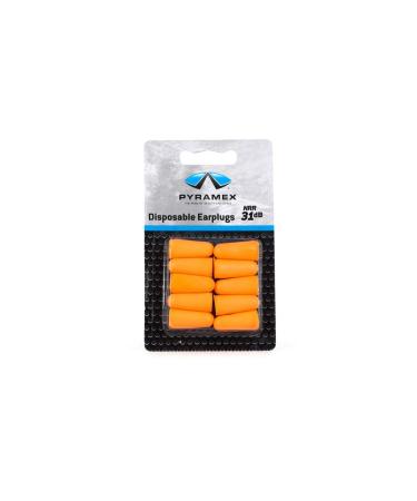PYDP1000 Pyramex Safety Products Disposable Uncorded Earplugs NRR 31Db Orange