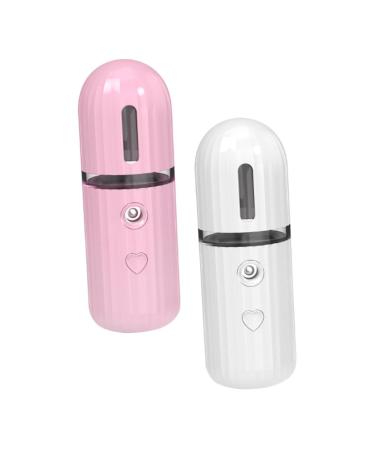 CALLARON 2pcs Spray Meter Facial Mister Handy Hydrating Mist Sprayer Travel Atomizer Multi-Functional Facial Mister Moisturizing Handy Mist Sprayer Humidifier Abs