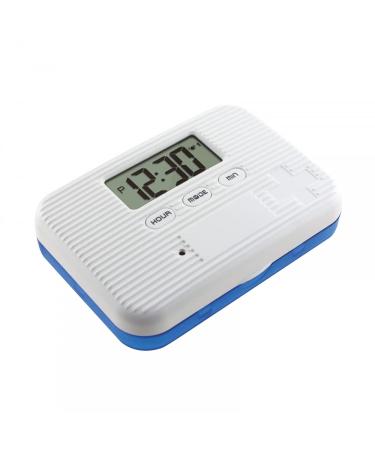 Pill Reminder Automatic Pill Dispenser with Smart Alarm Medication Organizer Timer Electronic Pill Container for Outdoor Travel 6 Grids Blue