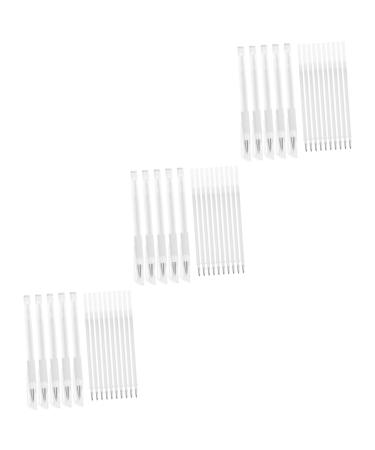 NOLITOY 3 Sets Fixed Point Line Pen Mark Pens Brow Pencil Mapping Pen Surgery Plastic White 15.00X0.80X0.80CMx3pcs Whitex3pcs