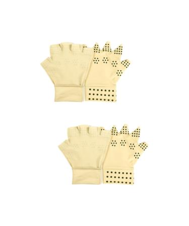 Healvian 2 Pairs magnetic elastic Weight Lifting gloves anti gloves protection gloves Wrist Support gloves gloves gloves non-slip