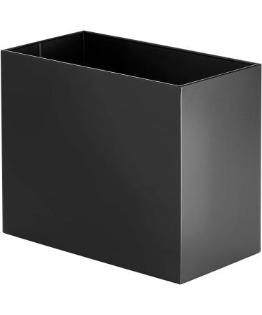 mDesign Metro Collection Tall Steel Toilet Paper Organizer - Matte Black | 4-Roll Tissue Storage Holder for Bathroom Under Sink or Shelf - Buy Online on GoSupps.com