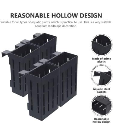 Angoily 4-Piece Hanging Aquarium Plant Holder - Decorative Stand for Potted Living Plants | Aquarium Decoration Accessories - Buy Online on GoSupps.com