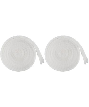 FRCOLOR 2 Rolls elastic elastic first aid sports wrap tube bandages mesh fix net net tubular Tape spandex white Cylindrical 200x5.8cmx2pcs Whitex2pcs