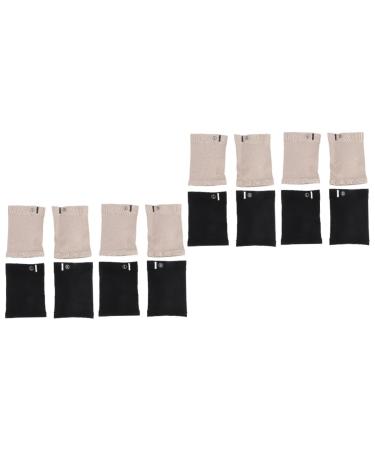 NOLITOY 4 Pairs Foot Arch Socks Arch Supports Plantar Support Brace Shallow Month Socks Orthotic Arch Support Pad Plantar Sock Silicone Socks Elasticity Men and Women