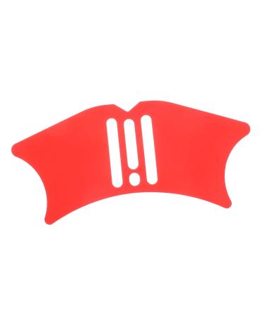 POPETPOP Eyeliner Heated Lash Curler Silicone Eyeliner Guard Silicone Eyeliner Aid Tools Miss Lipstick 10.3x3.8cm Red