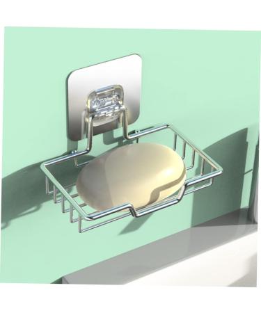 Amosfun 5pcs Stainless Steel Soap Holder Soap Holder for Shower Wall Soap Rack Stainless Steel Soap Wall-mount Holder Soap Bar Sink Drain Self-draining Soap Boxes Soap Dish Holder Square - Buy Online on GoSupps.com