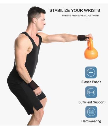 SUJAYU Wrist Wraps 2 Pack for Weightlifting and Carpal Tunnel Support - Men's Black Gym Accessories - Buy Online on GoSupps.com