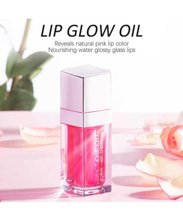 Hydrating Cherry Lip Glow Oil | Moisturizing & Plumping Non-Sticky Lip Gloss - Long Lasting Tinted Balm - Buy Online on GoSupps.com