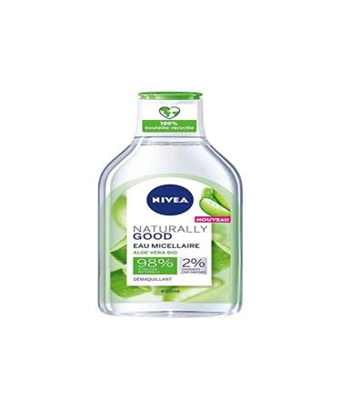 NIVEA NATURALLY GOOD Micellar Water with Aloe Vera Organic 400 ml facial cleanser with natural ingredients