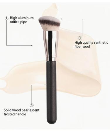 BPTRKOM 3 Pieces Professional Make Up Contouring Brushes - Concealer Brush with Soft Synthetic Fibre Face Make Up Brushes for Creamy Foundation Powder or Liquid - Buy Online on GoSupps.com