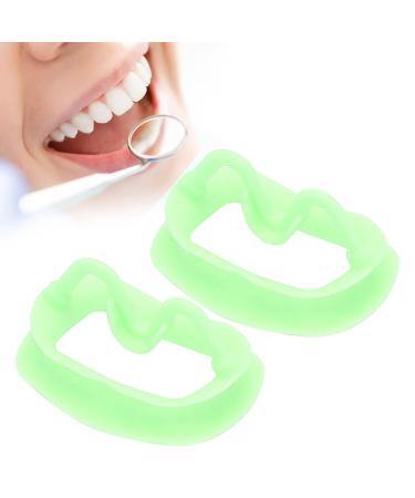 2 Pieces Silicone Mouth Opener - Reusable Portable Tooth Cheek Holder for Teeth Whitening & Oral Inspection | Green - Buy Online on GoSupps.com