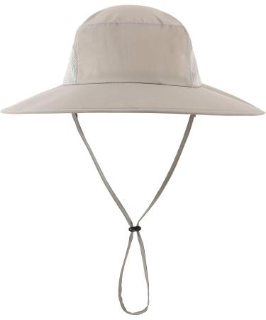 Home Prefer Outdoor Mens UPF50+ Sun Hat with Neck Flap - Light Grey - Buy Online on GoSupps.com
