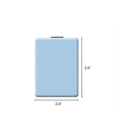 BIMIGET Compact Mirror - Blue Travel Makeup for Handbag & Pocket - Double-Sided, Distortion Free - Men, Women, Girls - Buy Online on GoSupps.com