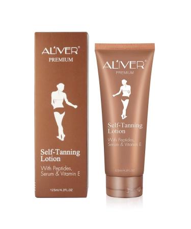 IDUCEN Self-Tanning Lotion Sunless tanning lotion Organic & Natural Ingredients Buildable Natural Glow for Darker Bronzer Skin Body(125ML)
