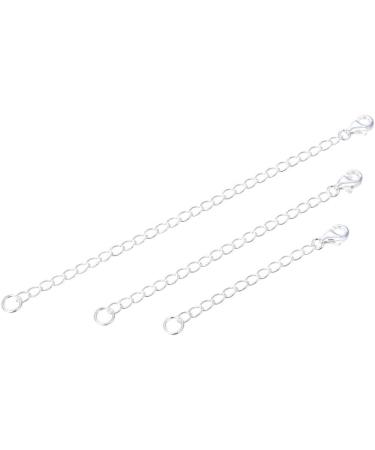Adabele 925 Sterling Silver 2 Chain Extender | Removable Adjustable Extension for Necklace Anklet Bracelet - SS303-2 - Buy Online on GoSupps.com