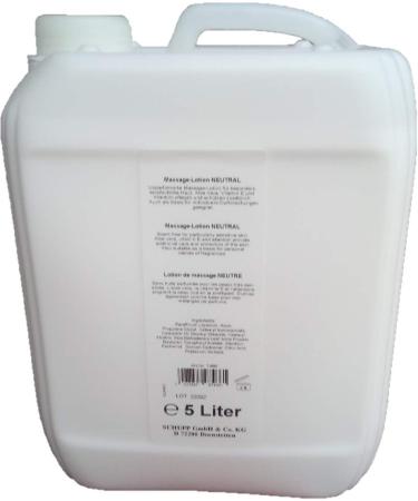 Schupp Massage Lotion Neutral 5 Liter - Premium Spa Quality - Buy Now for International Shipping - Buy Online on GoSupps.com