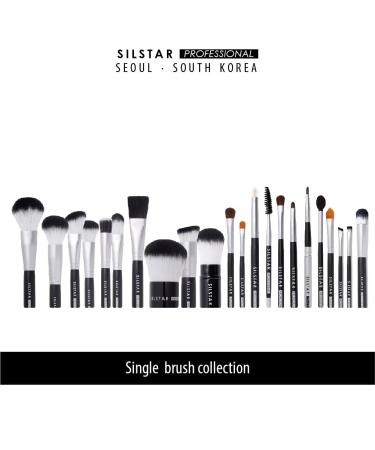 Silstar Professional Square Flat Liner Brush - Cruelty-Free Synthetic Hair Makeup Brush with Natural Birch Handle | Flawless Application Made in Korea - Buy Online on GoSupps.com