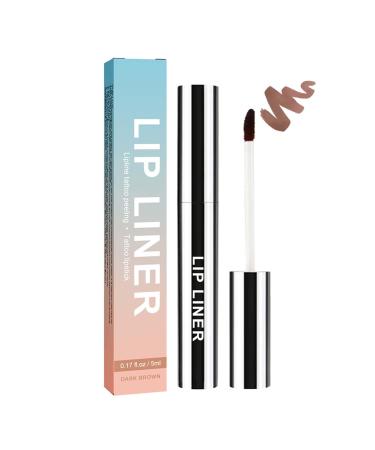 EONFAVE Peel Off Removable Lip Liner Dark Brown Waterproof Long Lasting Lip Liner High Pigment for Women