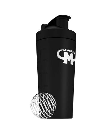 Mammut Nutrition stainless steel protein shaker with integrated sieve and spiral ball - black - Buy Online on GoSupps.com