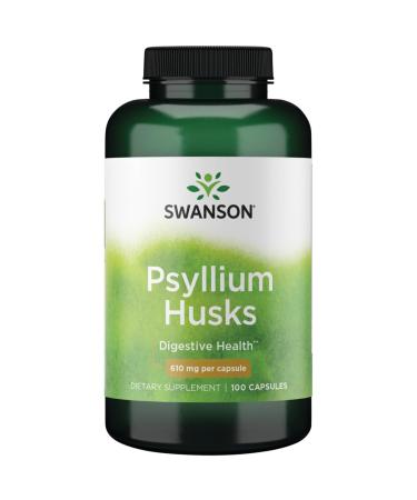 Swanson Psyllium Husks 610 Milligrams 100 Capsules