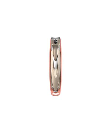 Fashion Nail Clippers Splash-Proof Design Secondary Open Edge Nail and Toenail Corresponding Size (Pink)