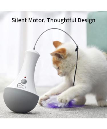 Doel Interactive Cat Toys - Electric Feather & Tumbler Toys for Intelligent Indoor Cats | Perfect Gift for Cat Lovers - Buy Online on GoSupps.com