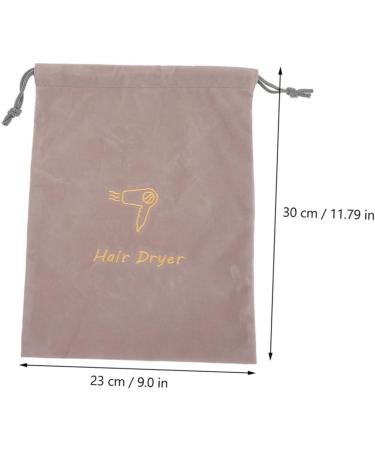 SKISUNO 2pcs Velvet Bag Drawstring Bag Hair Blow Dryer Bag Portable Hair Dryer Bag Drawstring Hair Dryer Bags Blow Dryer Retractable Cord Hair Dryer Bag Drawstring Hair Dryer Bag for Head - Buy Online on GoSupps.com